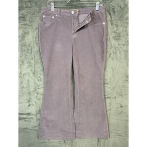 We The Free Purple Corduroy Pants Women Sz 30 Big Flare High Rise Retro 80 Style